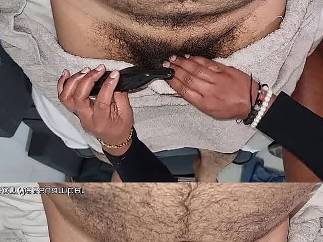 PLEASED ENDING ORAL by Hawt Lalin girl after a Professional Jock Shave