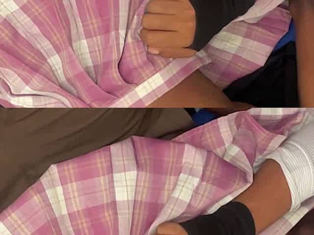 Skinny Ebony Teen Takes off Uniform to Fuck Better