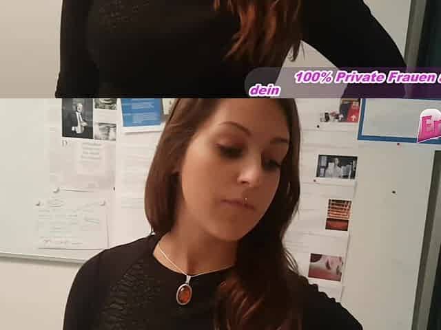 German young femdom female boss in office blackmail guy for creampie