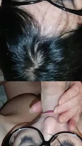 Slut Smoking and Sucking My Fat Cock