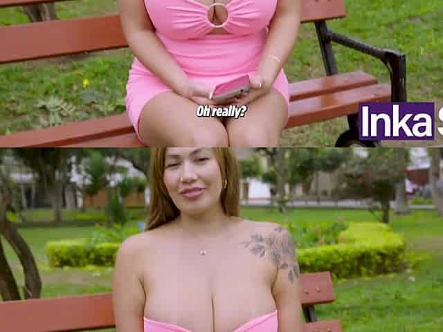 Colombian model with giant boobs gets banged by a fake TV producer - Anai Likes