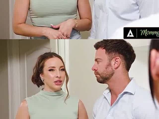 MAMMAS MALE - Consummate Breasty Masseuse Jennifer White Helps A Stressed Pair