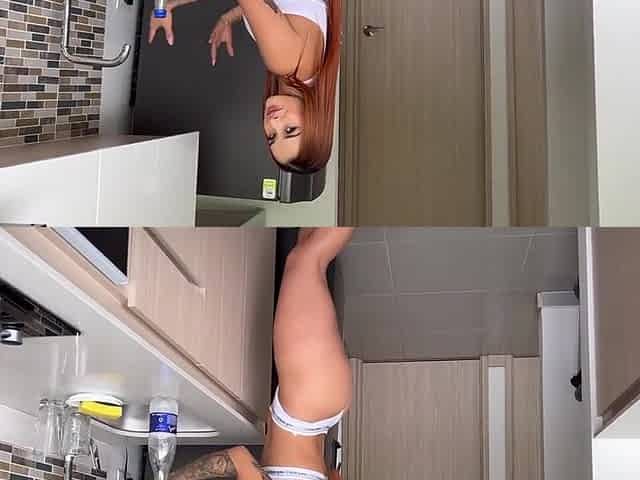 my LARGE BOOTY STEP SISTER pays for my silence with a FELLATIO and HARD SCREW ! - Abella olsen