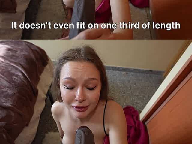 The Wife Cheats on Her Husband and Tries a Big Black Cock for the First Time.