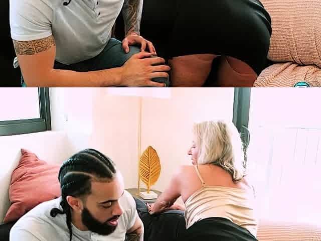 Big assed busty tit fuck and blowjob from curvy stunner
