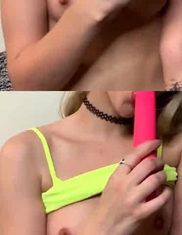 Petite teen rides vibrator and fingers to have Multiple