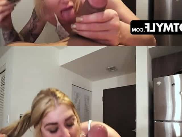 The mature, well-endowed stepmother offered her stepson a small incentive to tidy up the residence.