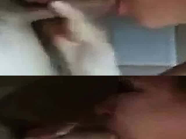 Upside-Down Amateur Throatfuck on Webcam