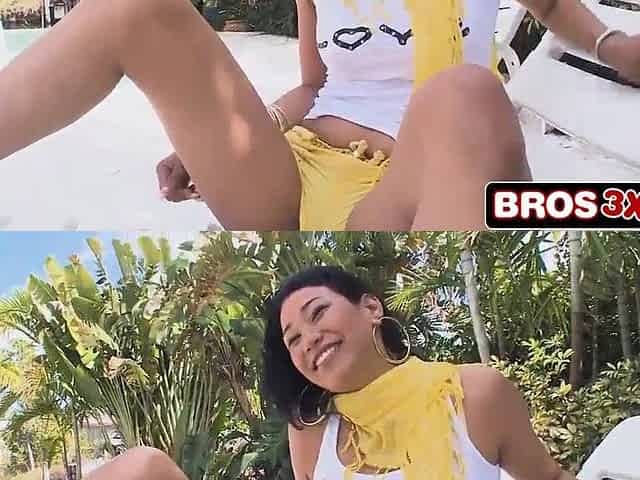Very Tall Dominican Gal Pounded in the Butt for the 1st Time