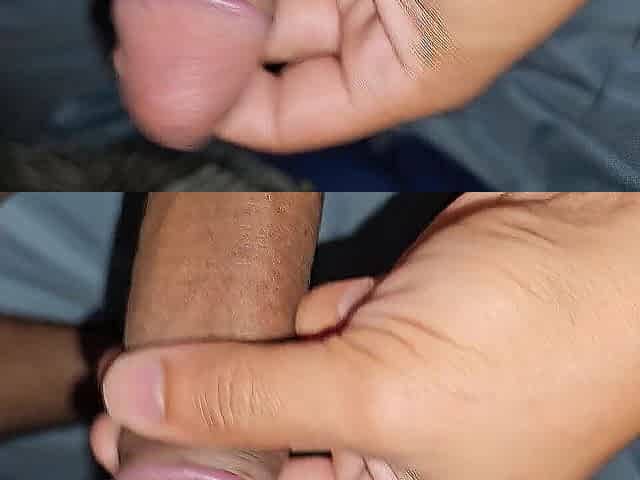 My girlfriend wasn't home and I couldn't resist my blue balls from the morning