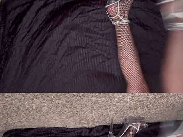 European Stepmom fishnet nylons Artemisia Love moist large melons solo masturbation session