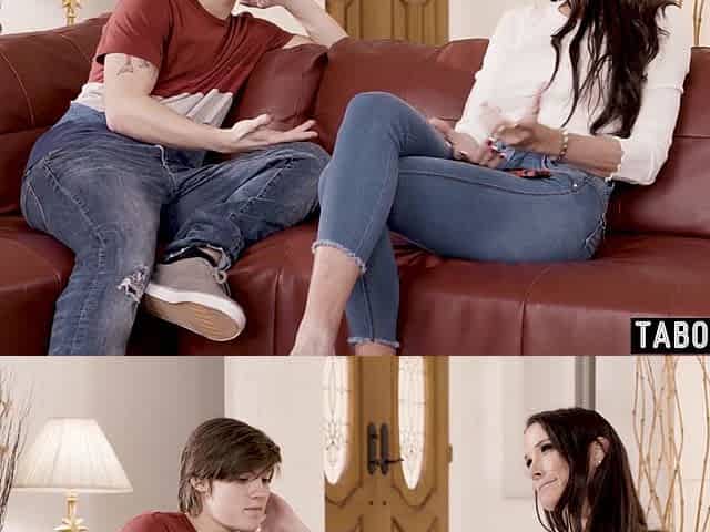 Stepmom gives a naughty task to stepson