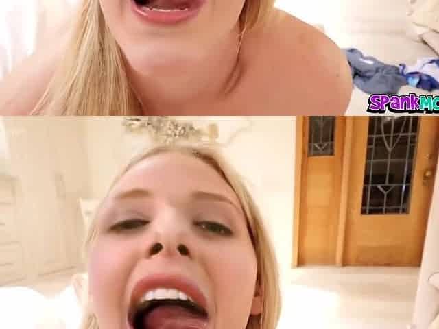 Blonde Facial Loving Babe Pov Blowjob And Licking Balls