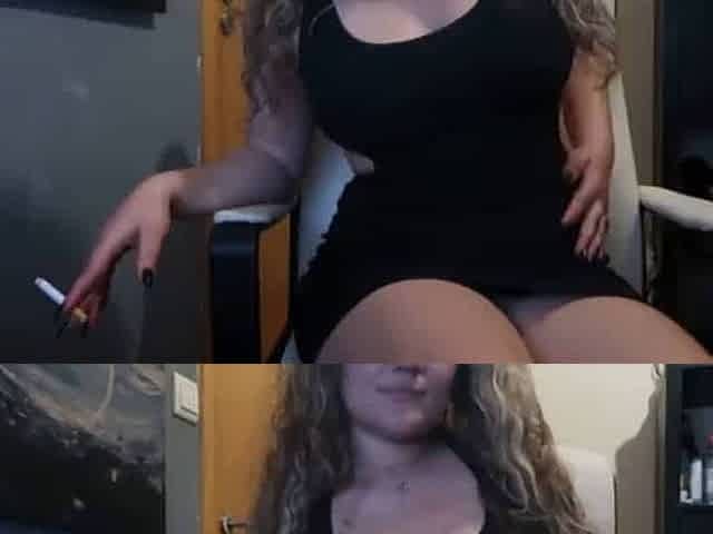 girl smoking while have a dirty talk