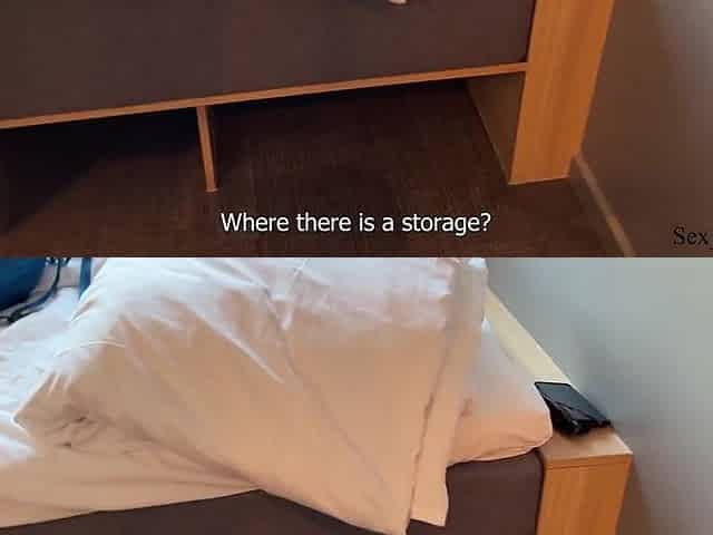 Stepmother Share a Bed In A Hotel Room