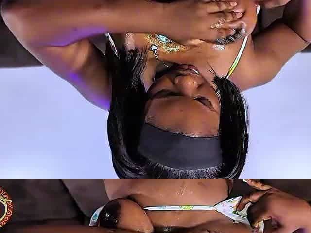 Nigerain pornstar Large Butty slashed by Gaintcock
