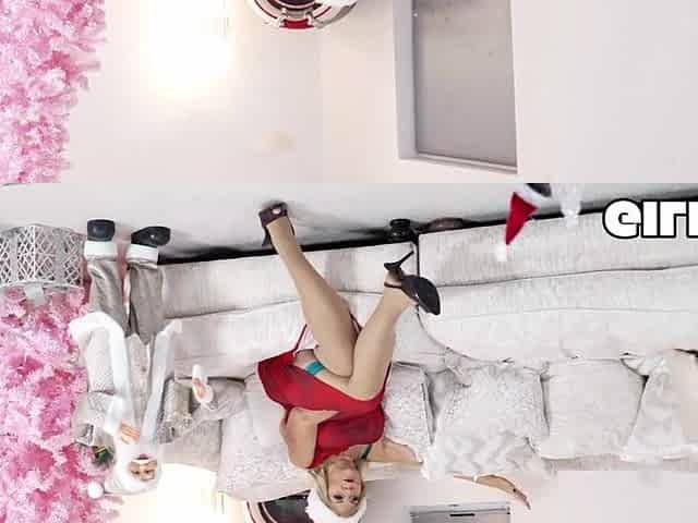 GILFAF- Cassandra UK Unwraps Cock for Xmas Creampie