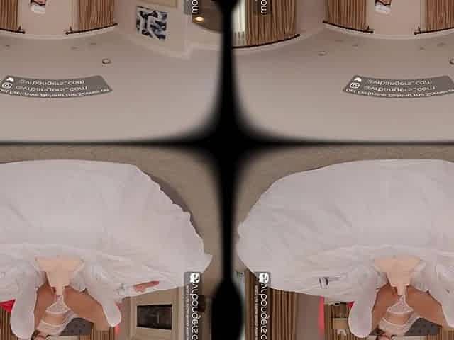 VR Bangers: Teen Brunette hair Masturbates In VR Headset Then Screws Stepbrother In VR Porn