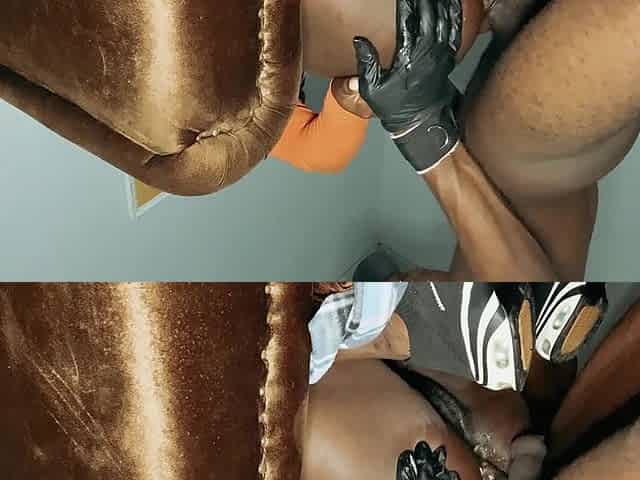 I Noticed This Big Ass Ebony Babe Staring at My Cock at the Gym, She Walked up to Me and Asked for a Quickie in Her Butt Hole
