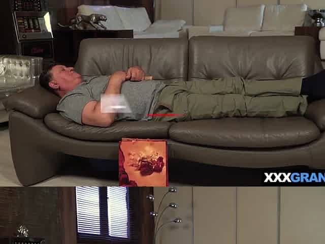Careful Teen 18+ Cleans The House And Fucks Old Grandpa