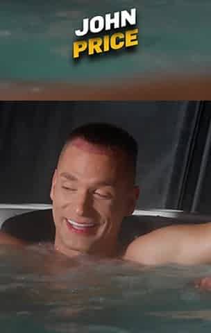 They used the pool as they cheerful