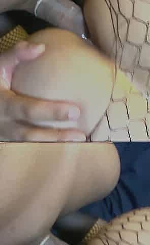 Doggy style large booty screwing and cum im throat