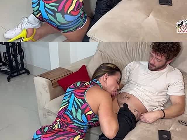 The Hottie Was Crazy to Catch Me in a Dress Without Panties