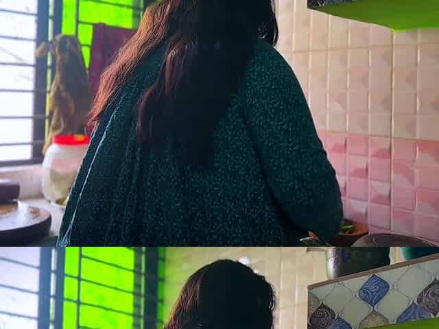 MILF Hot Big Ass Stepmom Cooking In Kitchen & i see her