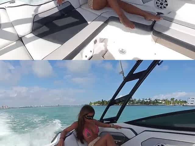 Bikini Tease on a boat