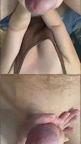 #1 Edging With Oil Tugjob U will cum hard all over my titts
