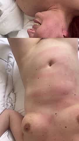 Belly Spanking, Face and Tits Slapping