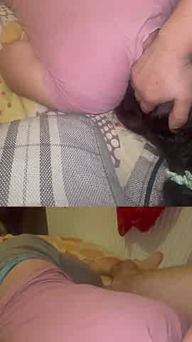 Step Dad Wakes Me up with Only Dick in My Mouth and Pussy