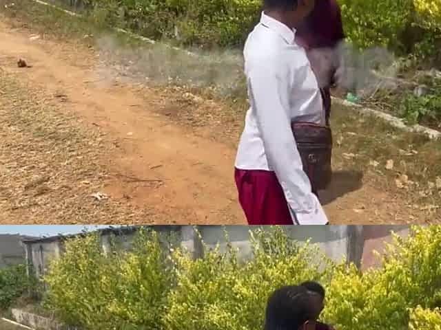 Randy school hoe got screwed by a street stud