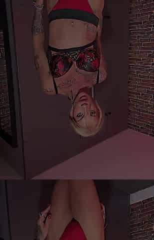 Bedroom Play in My Red Underware