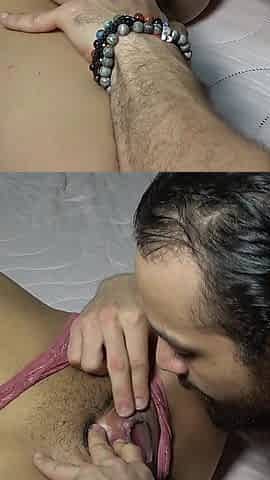Extreme Pussy Eating, Really Intense Orgasm and Panty Eating After Putting Inside Her Pussy