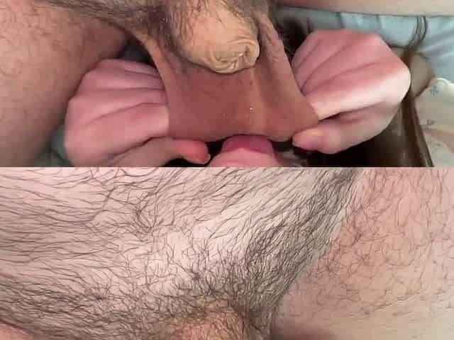 The world's tiniest cock has its 1st climax and ejaculation.