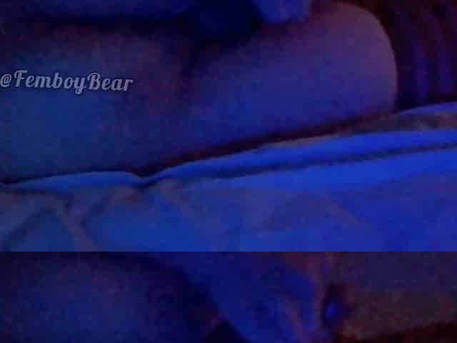 Cute Femboy cums with sex toys