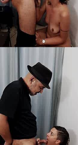 A Store Dressing Room Is Used by a Perverted Couple.
