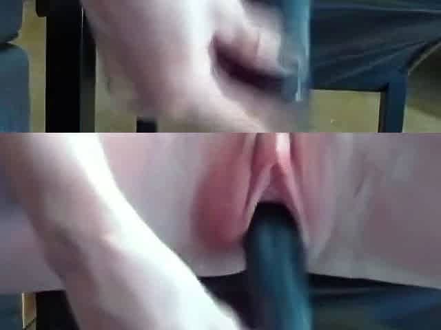 Skinny American MILF Squirts While Playing With Herself