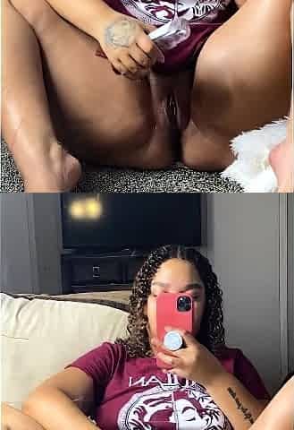 Amateur webcam girl stripping and fingering