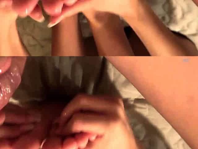 Hot blonde enjoys foot fetish sex
