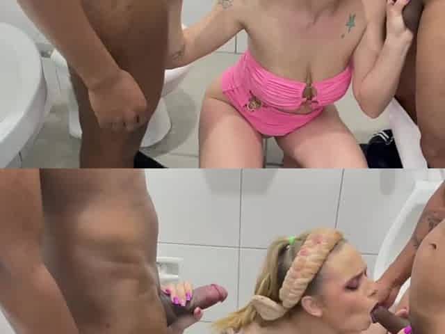 Screwing the office secretary in the company baths