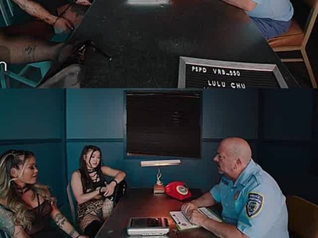 VR Bangers: 2 Hot Oriental Bitches Suck Giant Ramrods In A Hardcore Jail Fuckfest pt.1