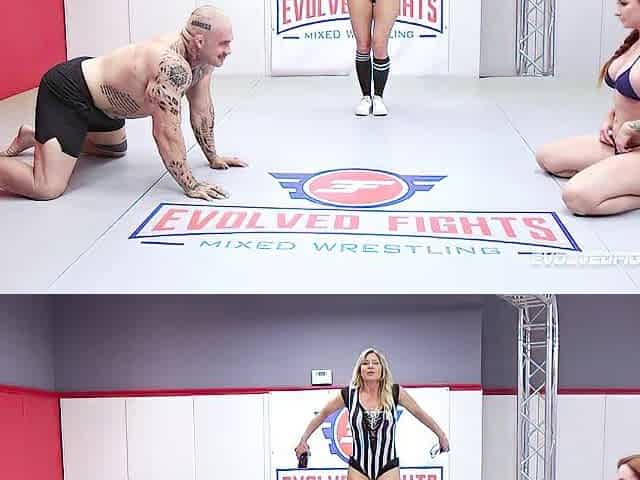 Sophia Locke vs Davin Meaty - Muscle Chap Takes Control