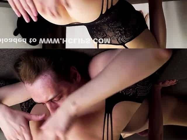 Close Up Hard Facesitting With Tongue Inside Pussy