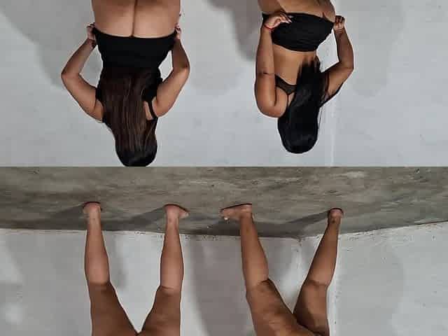 Two Big Ass Latina Girls Strip and Dance Together