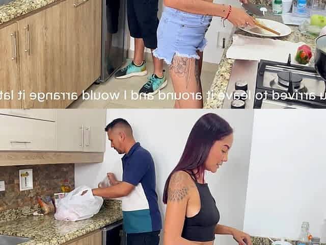 Compilation of Allison's Best Fucks in the Kitchen, Cuckolding Her College Boyfriend