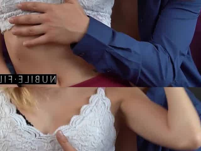 Young Rebecca explores first passionate romantic encounter