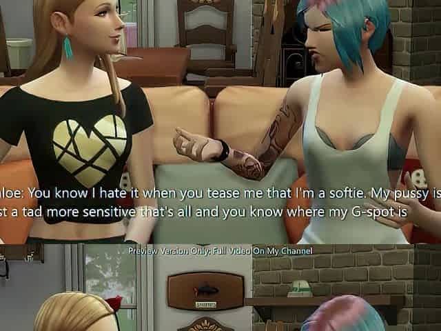 Rachel Screw Chloe On The Bed - sims 4 - CG Comics