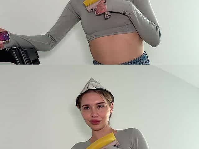 Student needs cash. I tore her jeans on the butt and banged her